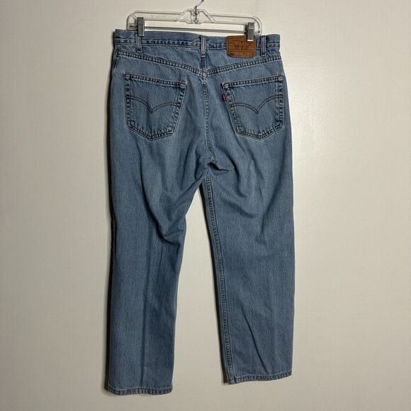 Vtg Levi's USA Jeans Pants 36 x 30 (actual 34 x 27) Mens Blue Regular Straight‎ - Picture 1 of 8